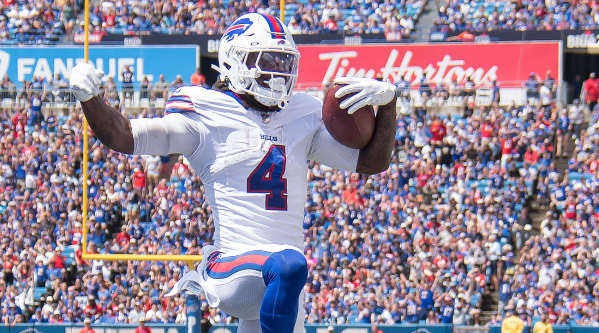 Buffalo Bills running back James Cook